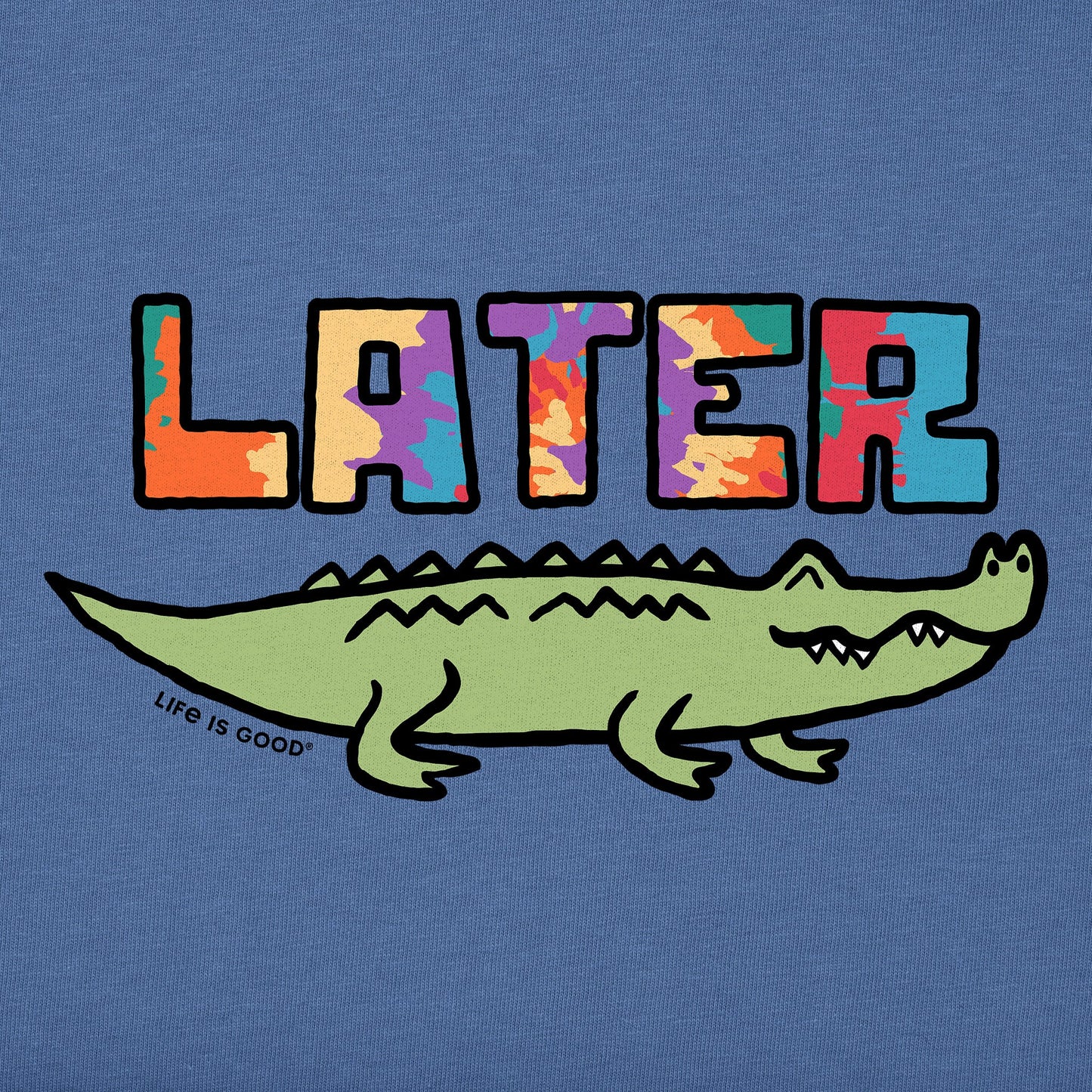 Kids Tie Dye Later Gator Short Sleeve Crusher Tee