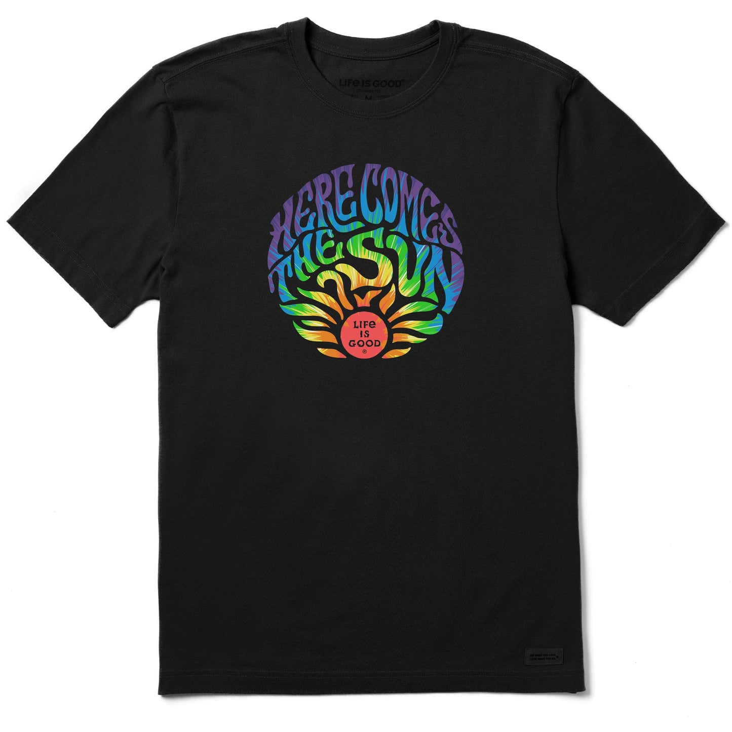 Men's Tie Dye Here Comes the Sun Short Sleeve Tee