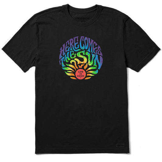 Men's Tie Dye Here Comes the Sun Short Sleeve Tee