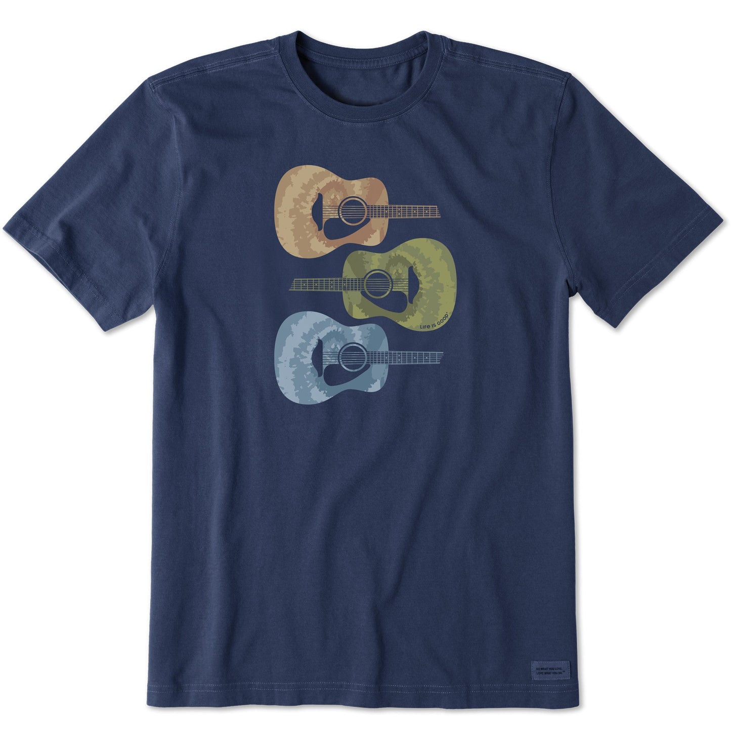 Men's Tie Dye Guitars Short Sleeve Tee