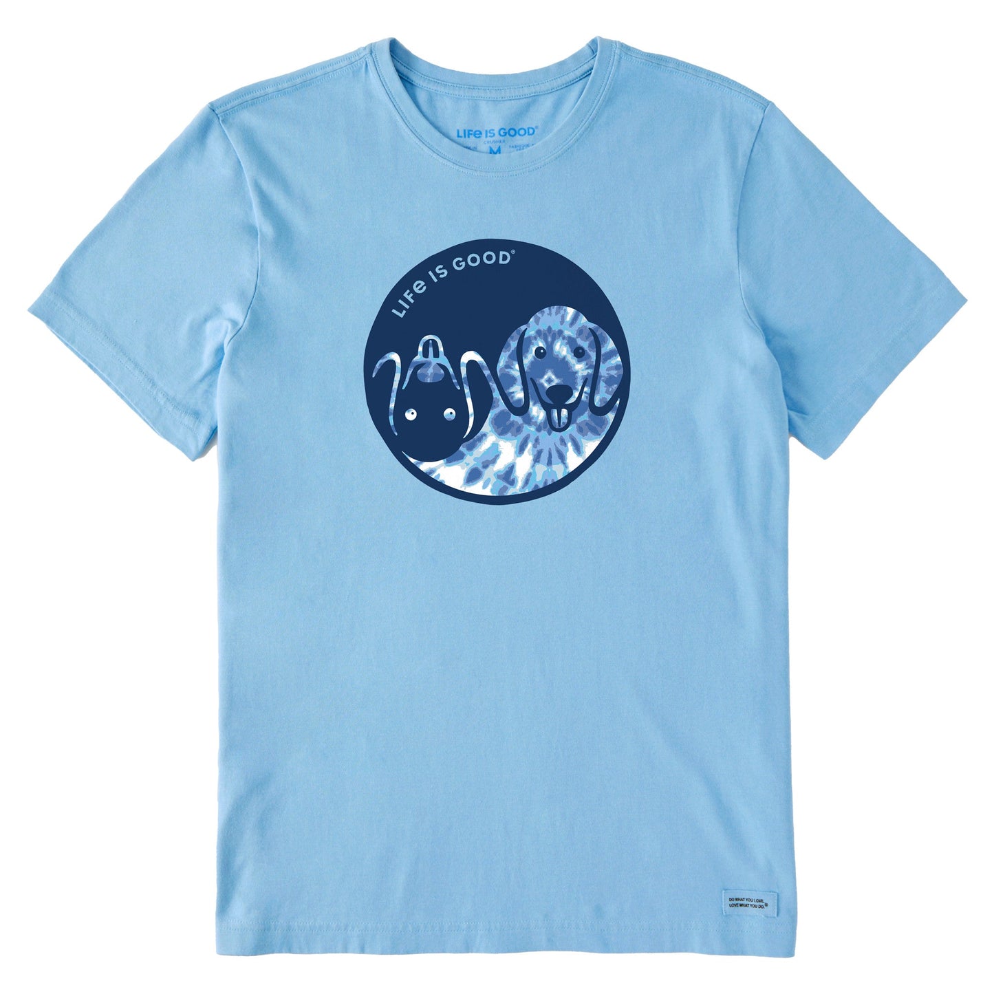 Men's Tie Dye Yin Yang Pup Short Sleeve Crusher Tee