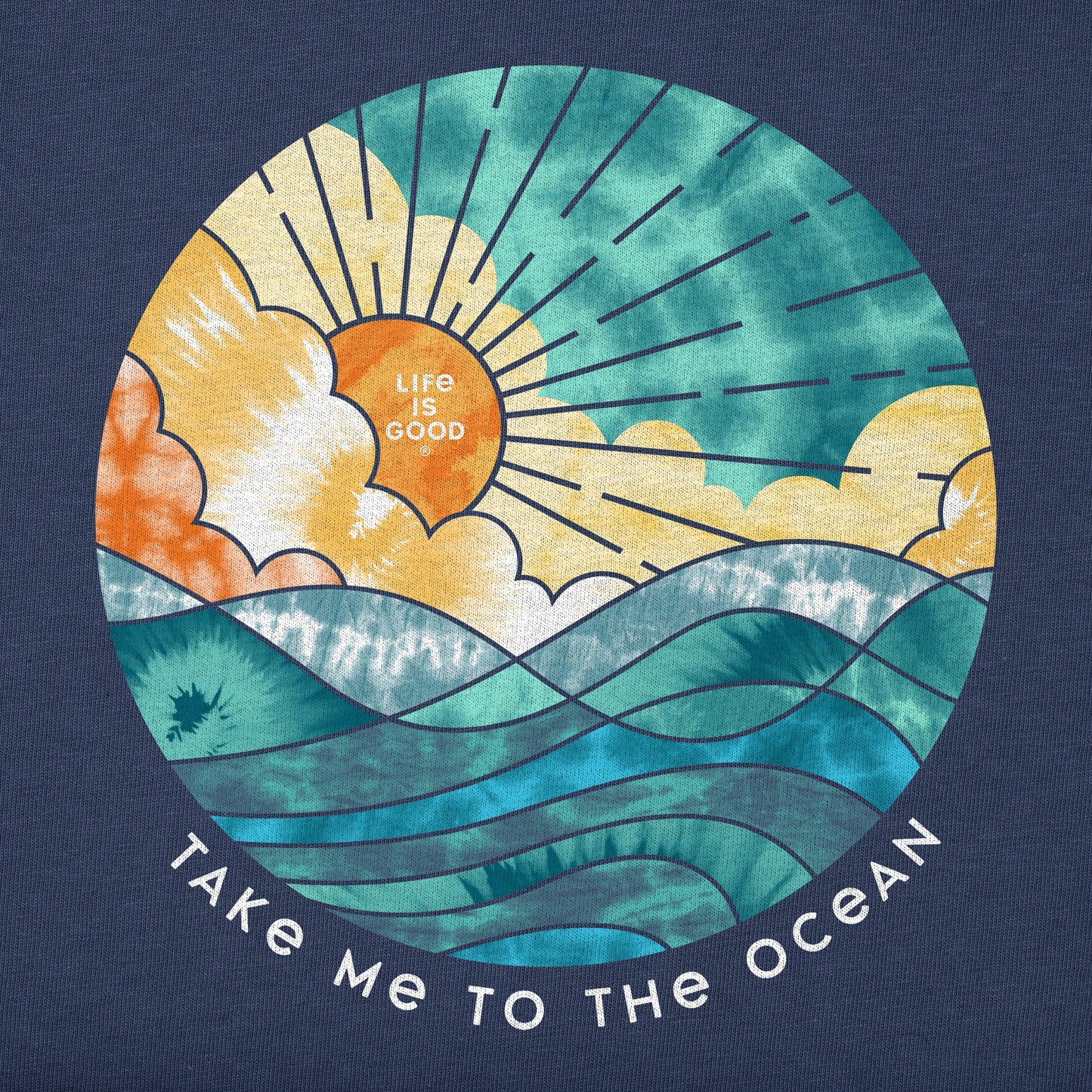 Men's Tie Dye Take Me to the Ocean Short Sleeve Tee