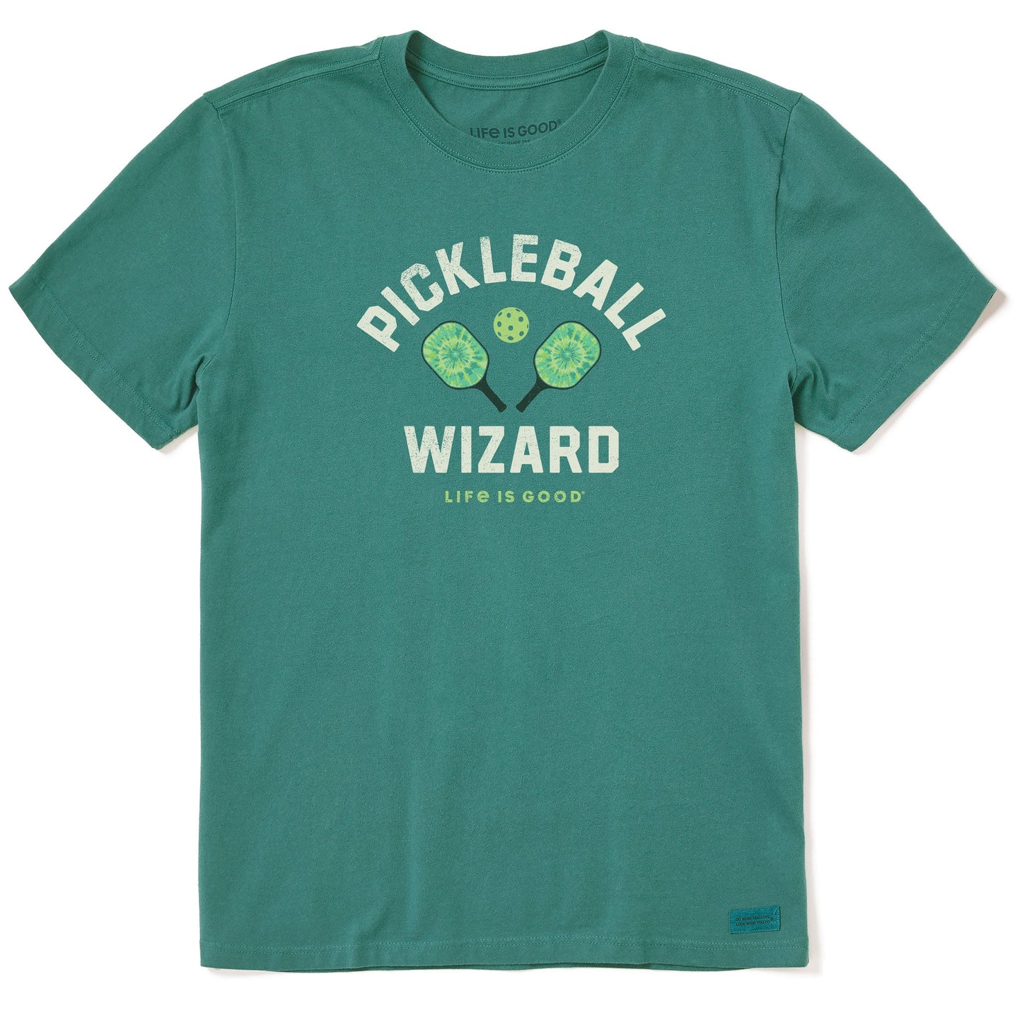 Men's Tie Dye Pickleball Wizard Short Sleeve Crusher Tee