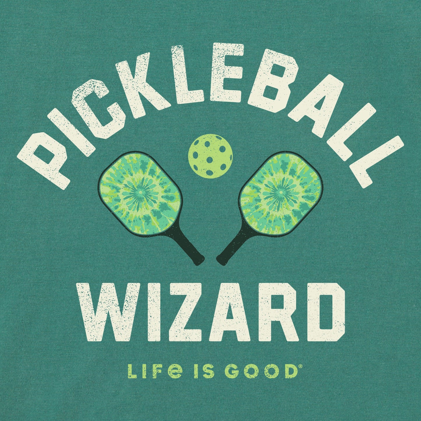 Men's Tie Dye Pickleball Wizard Short Sleeve Crusher Tee