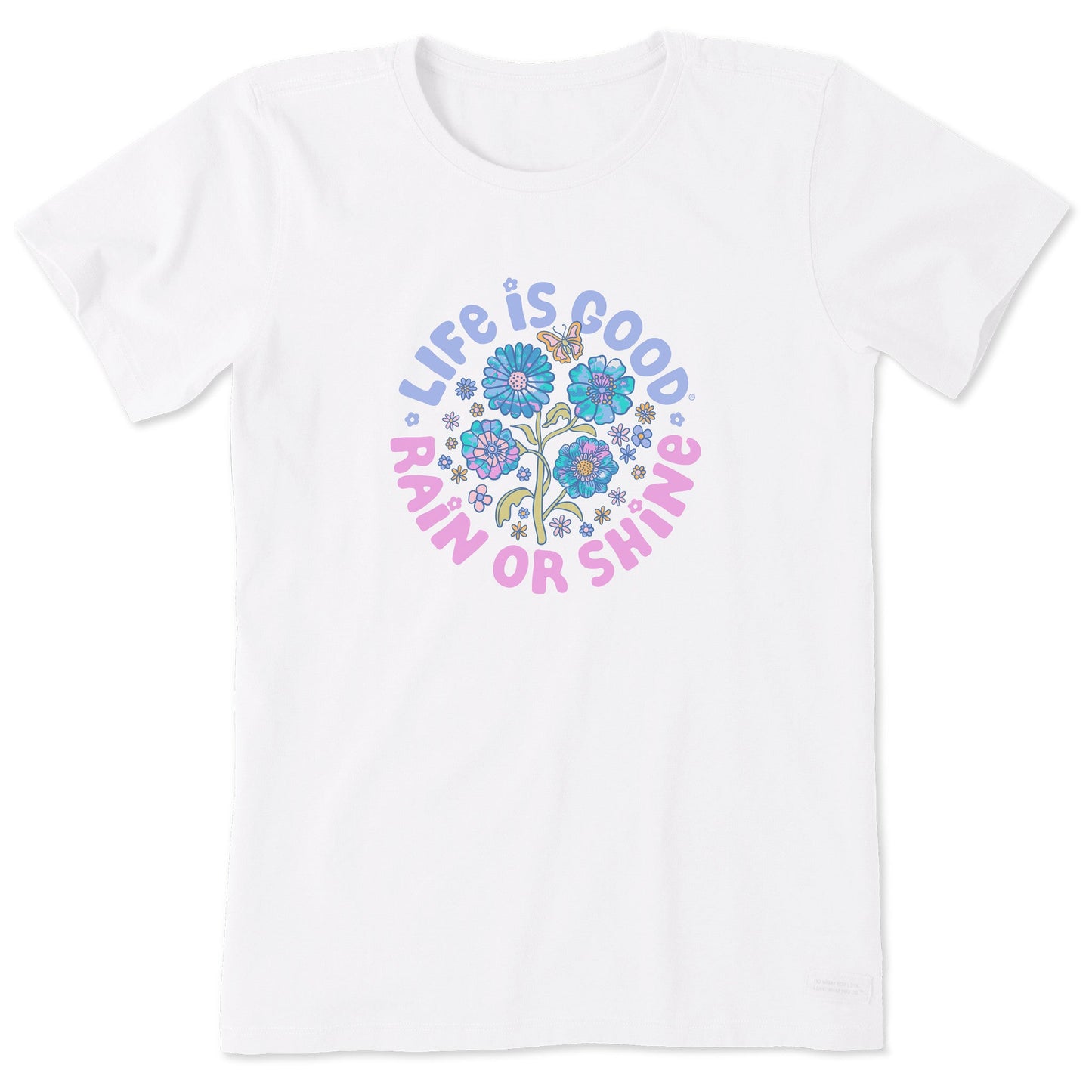 Women's Tie Dye Rain or Shine Trippy Short Sleeve Tee
