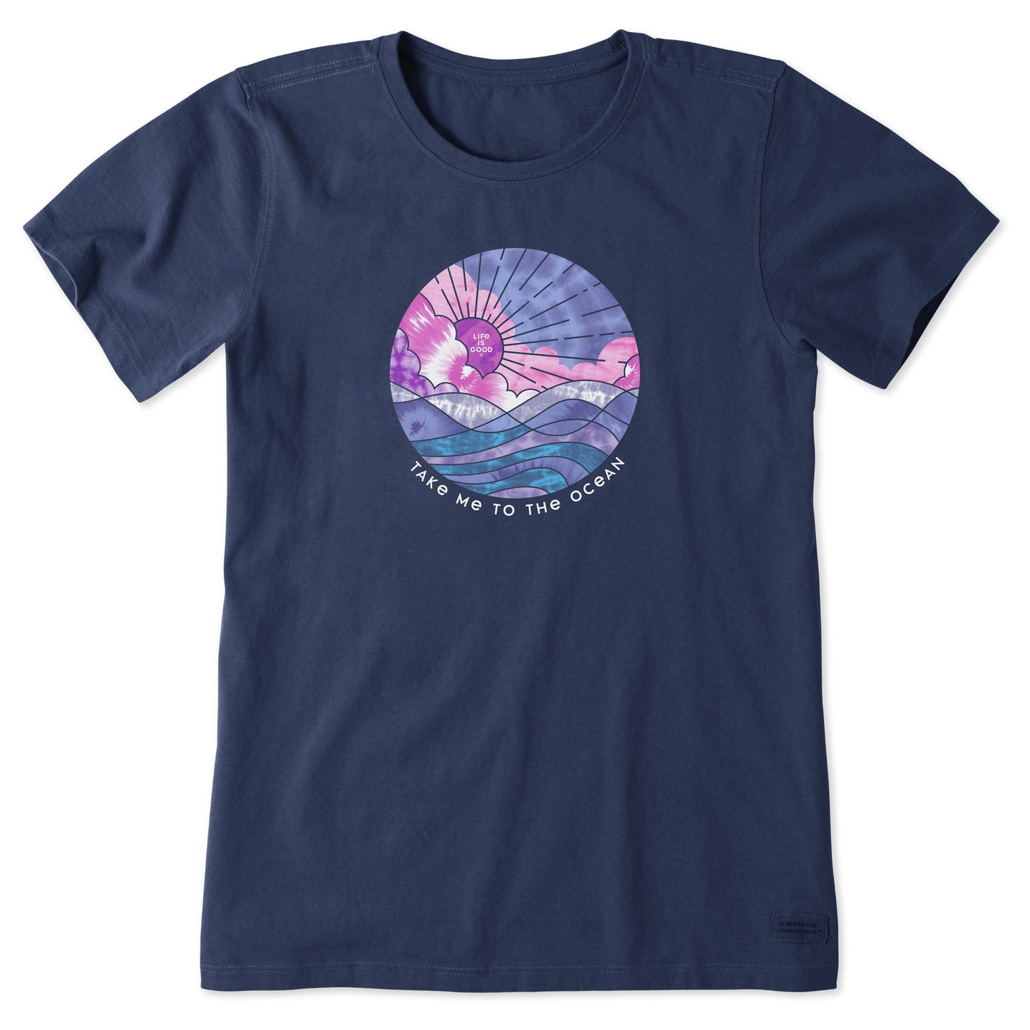 Women's Tie Dye Take Me to the Ocean Short Sleeve Tee