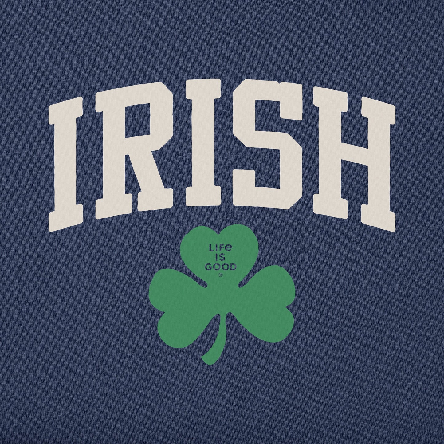 Men's Irish Clover Long Sleeve Crusher Tee