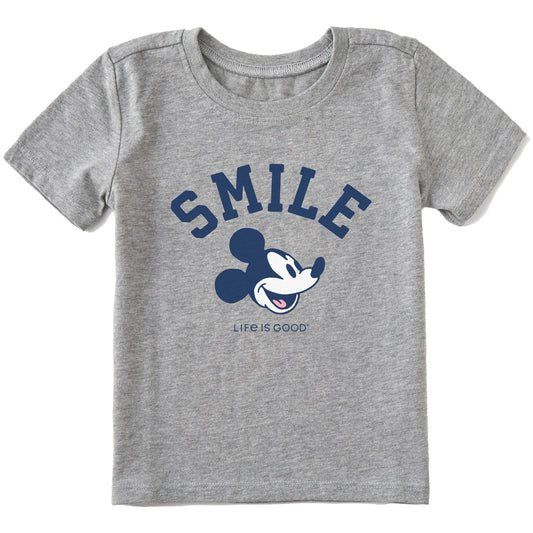 Toddler Smile Steamboat Willie Short Sleeve Crusher Tee