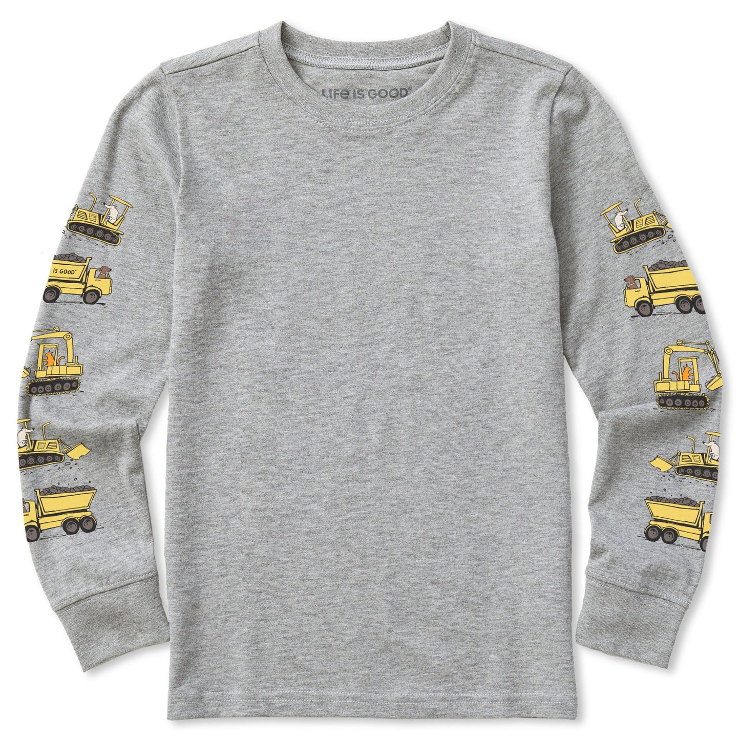 Kids Construction Crew Pals Long Sleeve Crusher Tee