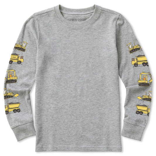 Kids Construction Crew Pals Long Sleeve Crusher Tee