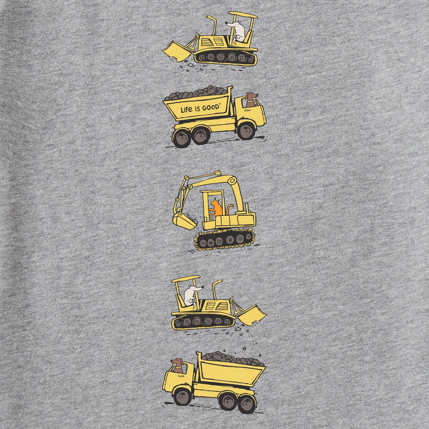 Kids Construction Crew Pals Long Sleeve Crusher Tee