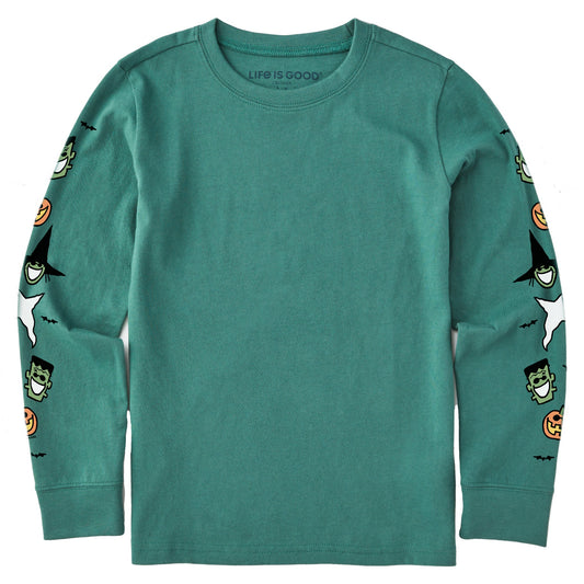 Kids Halloween Long Sleeve Crusher Tee