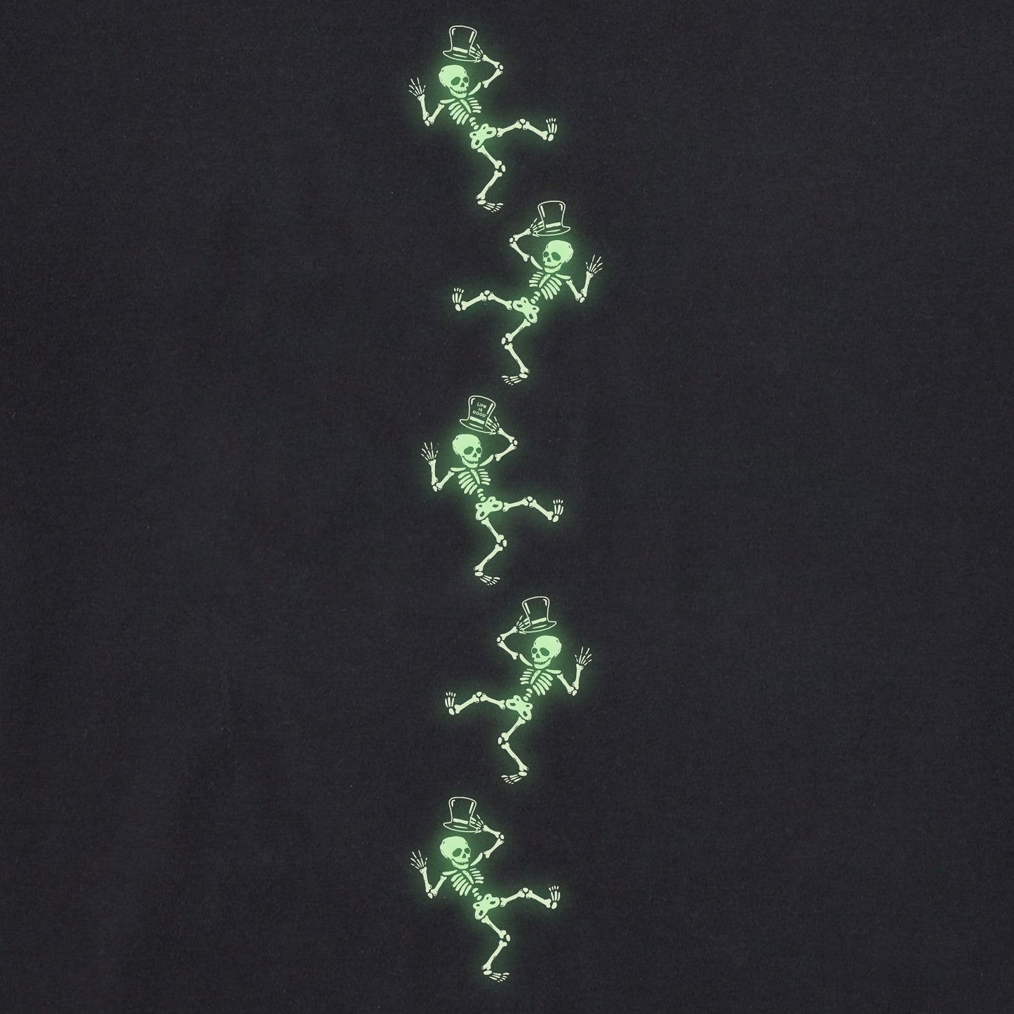 Men's Dancing Skeletons Long Sleeve Crusher Tee