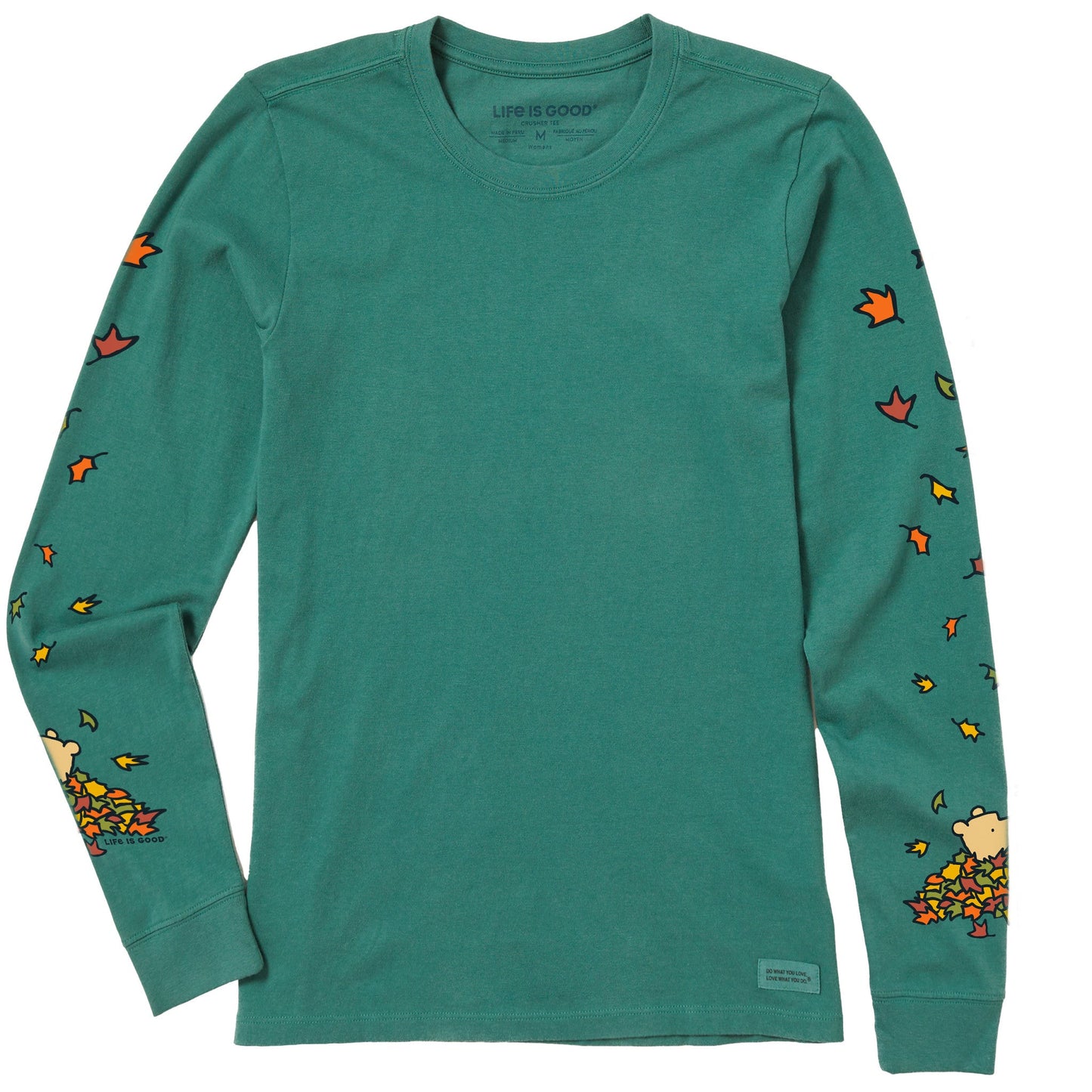 Women's Winnie Falling Leaves Long Sleeve Crusher Tee