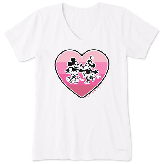 Women's Willie Heart Short Sleeve Vee