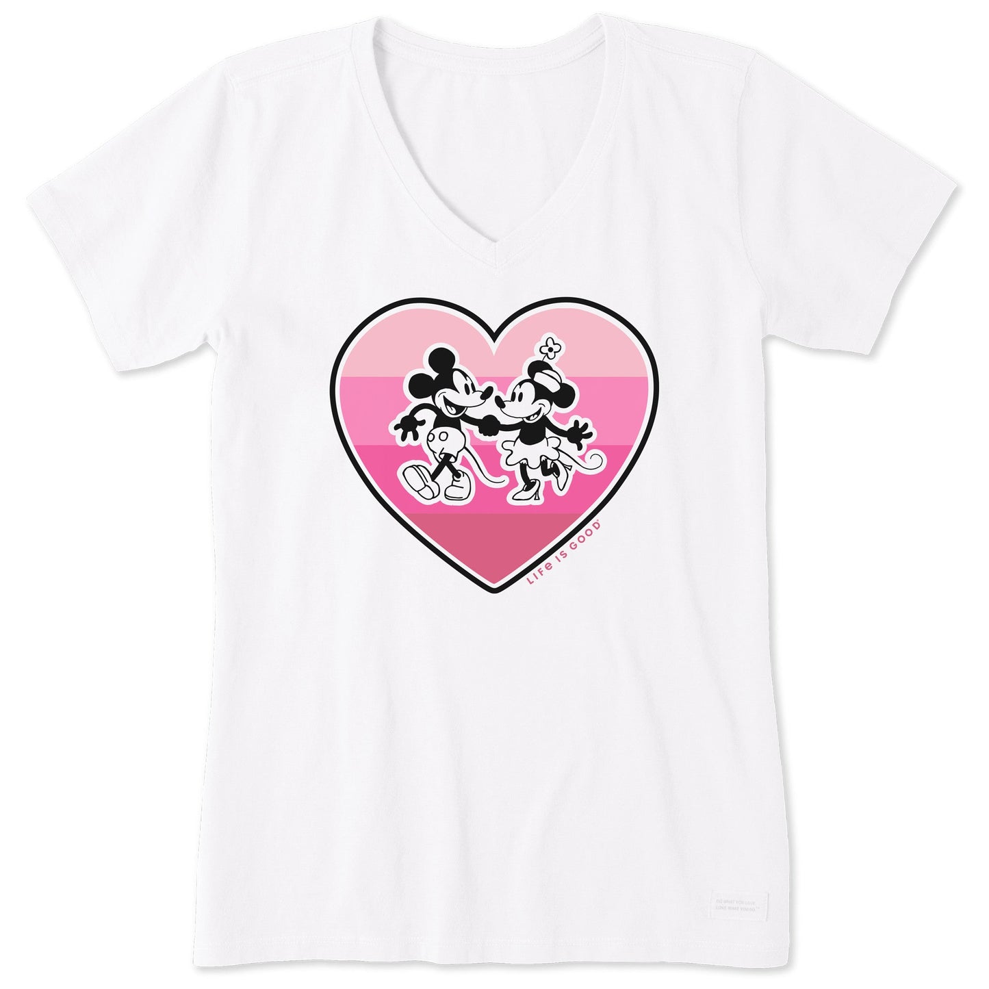 Women's Willie Heart Short Sleeve Vee