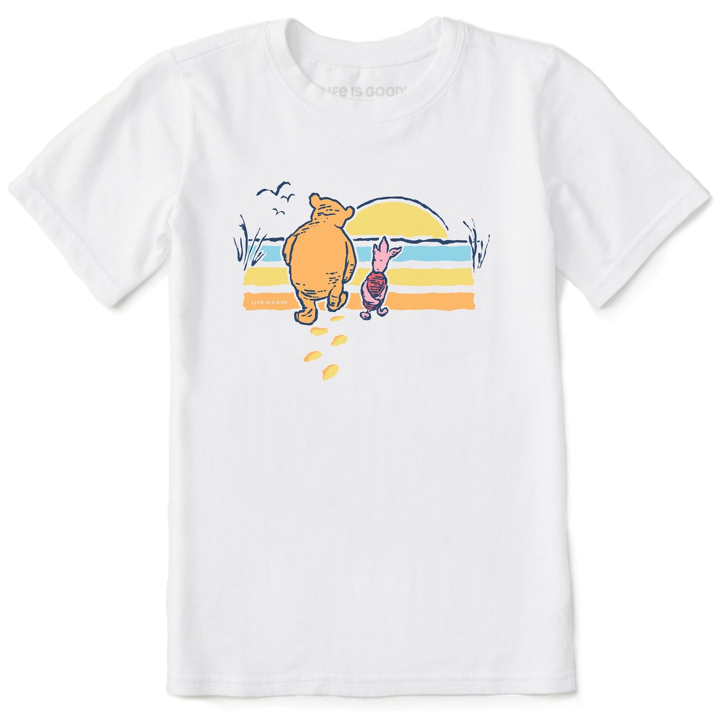 Kids Winnie Beachy Stripe Short Sleeve Crusher Tee