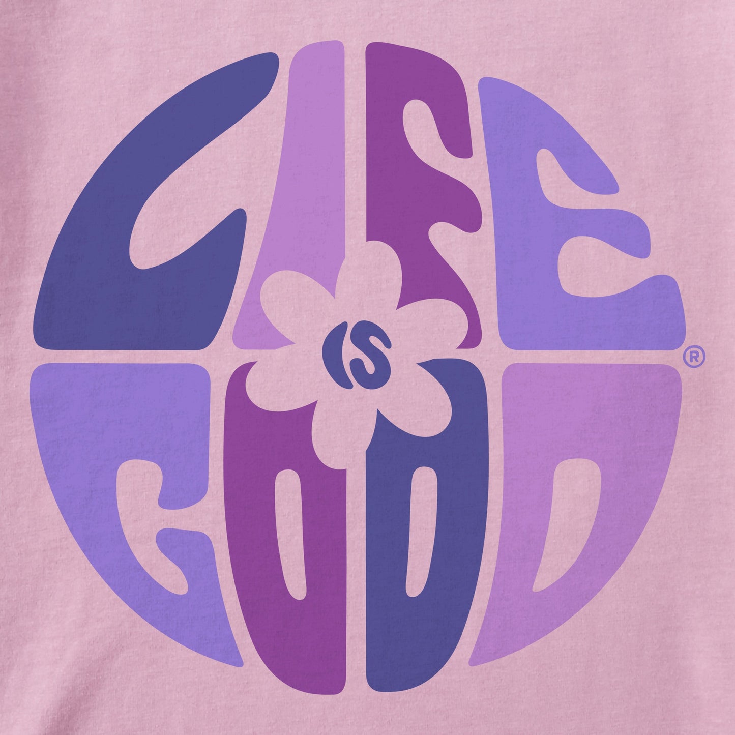 Women's Daisy Circle Psychedelic Short Sleeve Crusher Boxy Tee