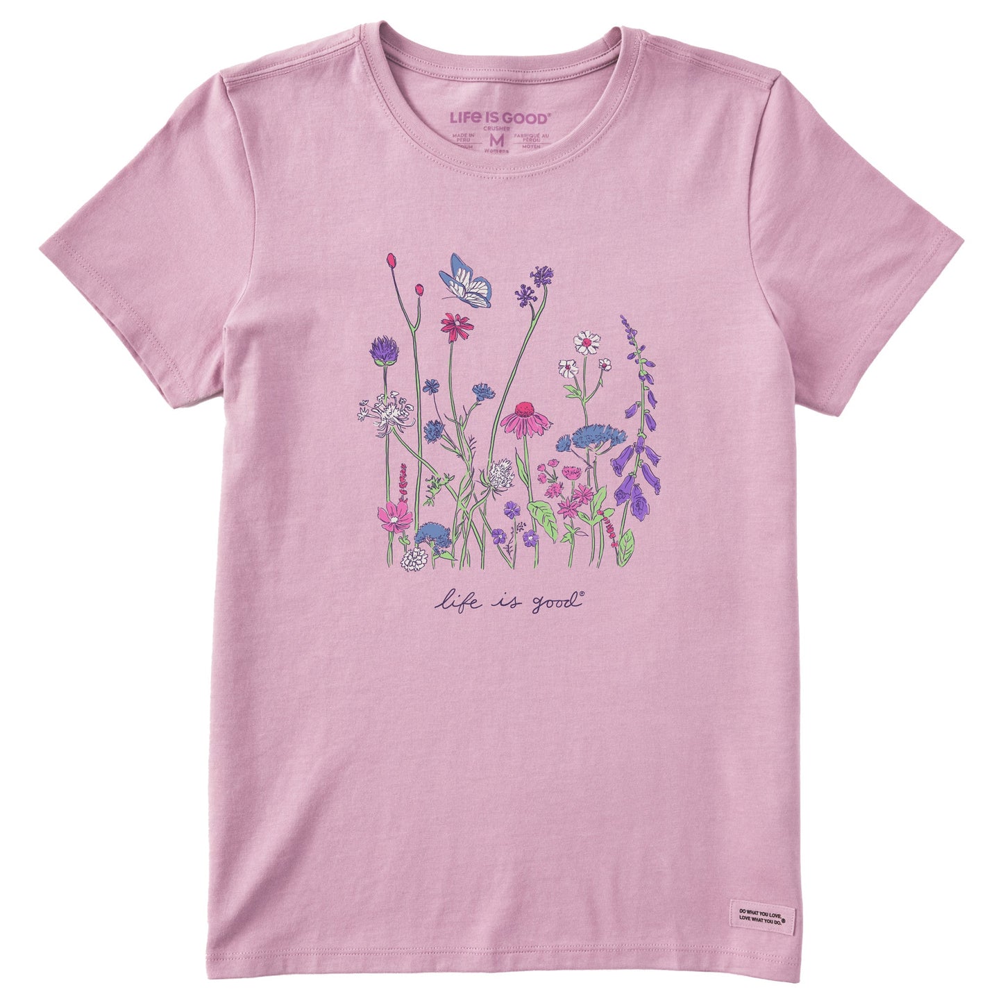 Women's Realaxed Wildflowers Short Sleeve Tee