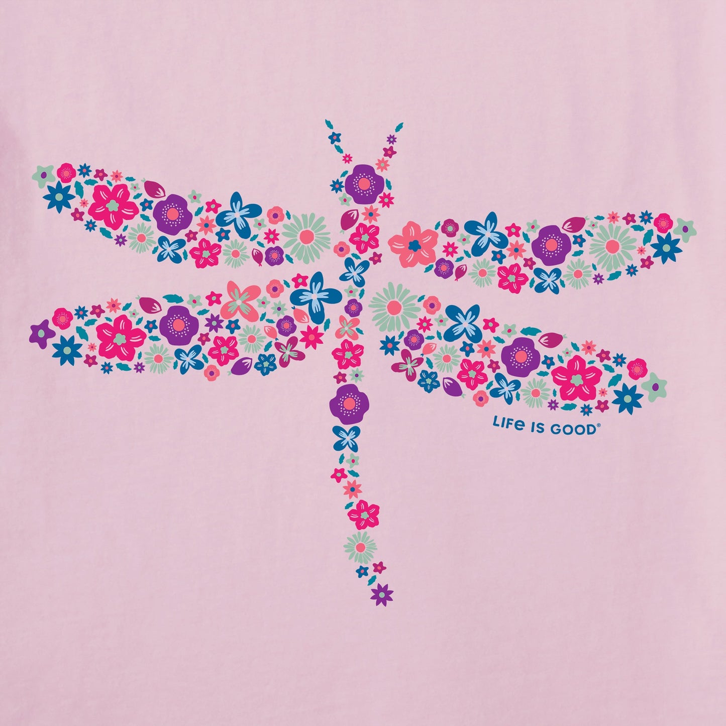 Women's Dragonfly Flowers Crusher Tank