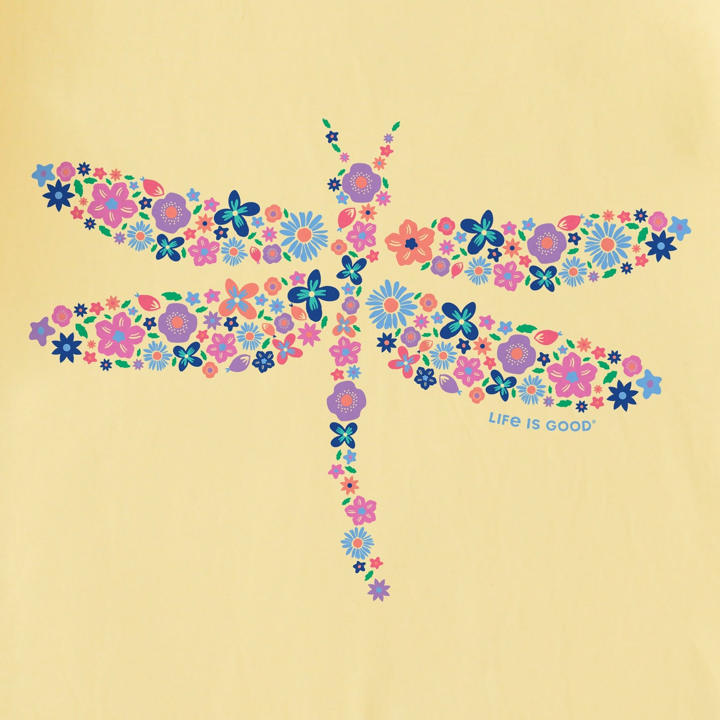 Women's Dragonfly Flowers Crusher Tank