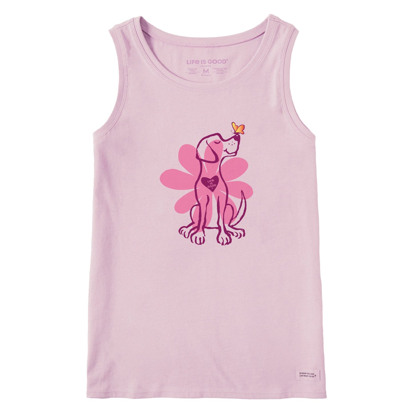 Women's Spring Daisy Dog Crusher Tank