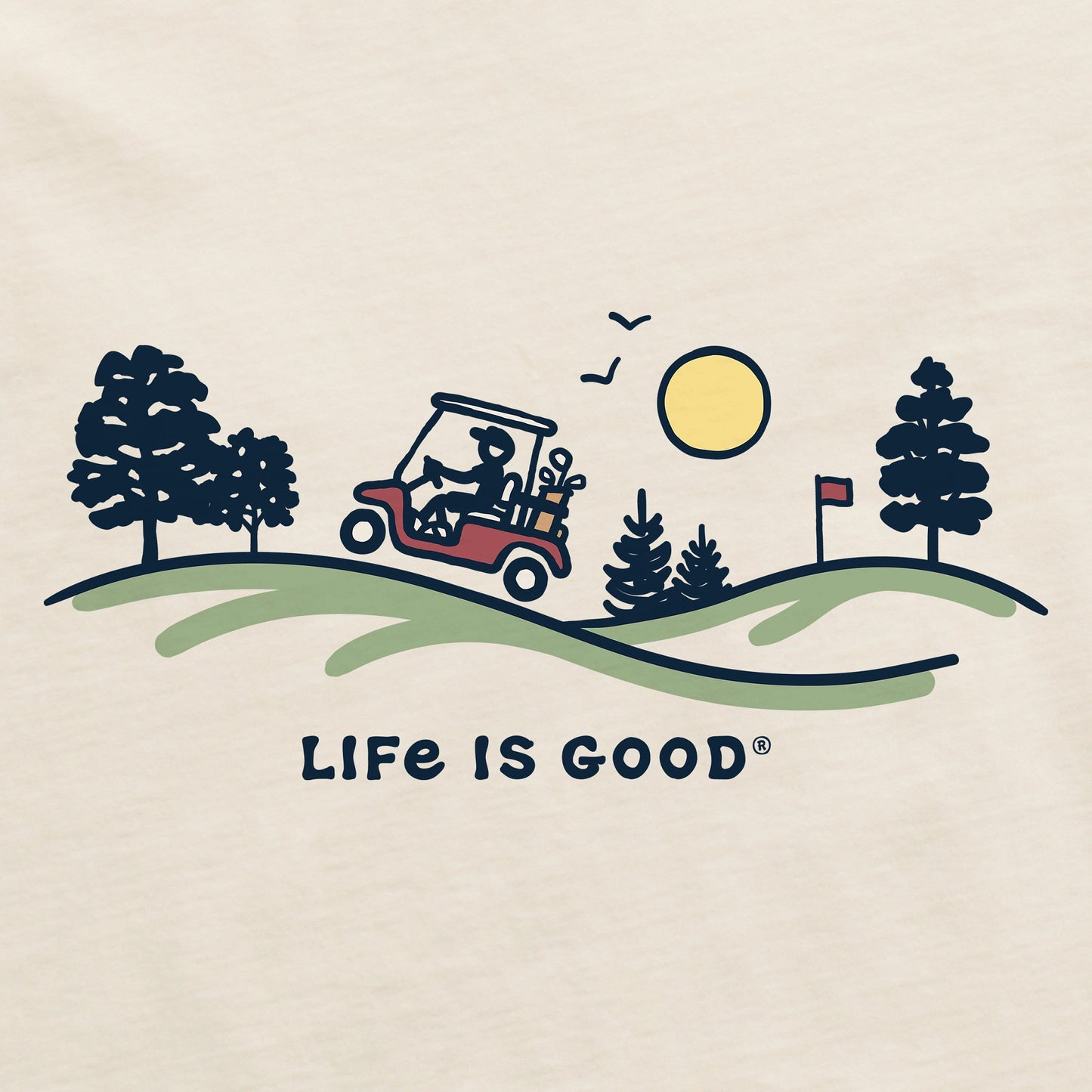 Men's Golf Cart Vista Short Sleeve Crusher Tee