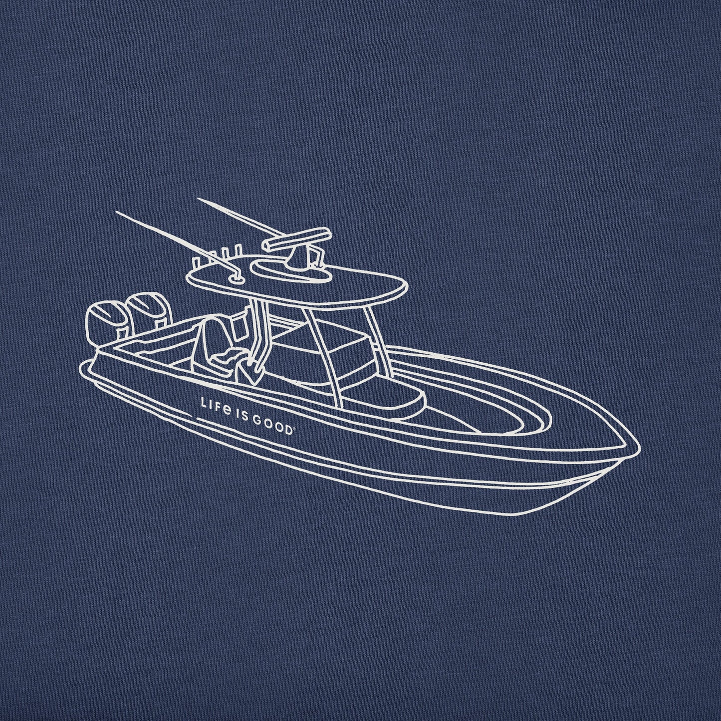 Men's Linear Fishing Boat Short Sleeve Tee