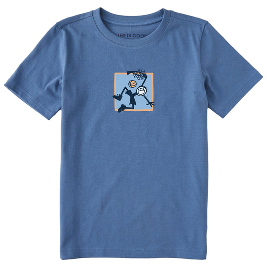 Kids Jake Basketball Square Short Sleeve Crusher Tee