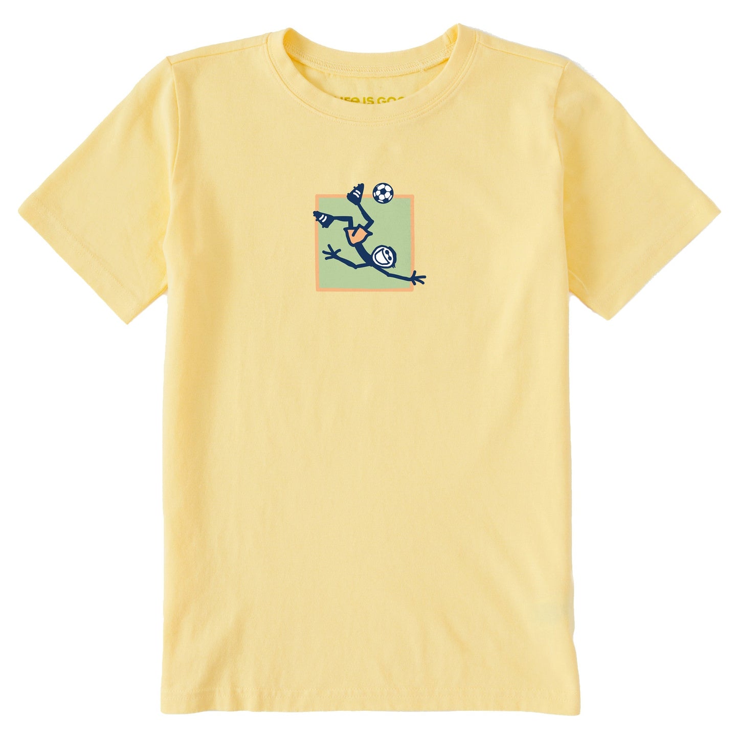 Kids Jake Soccer Square Short Sleeve Crusher Tee