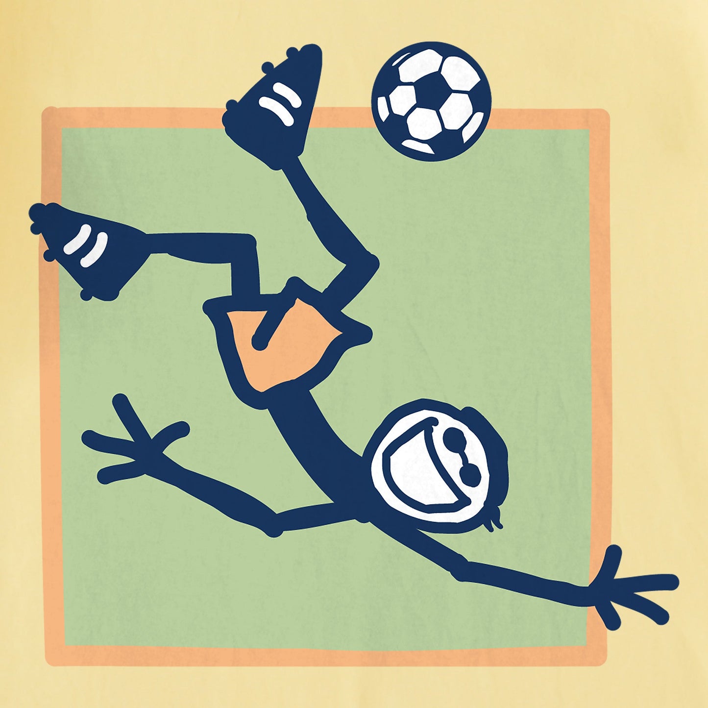 Kids Jake Soccer Square Short Sleeve Crusher Tee