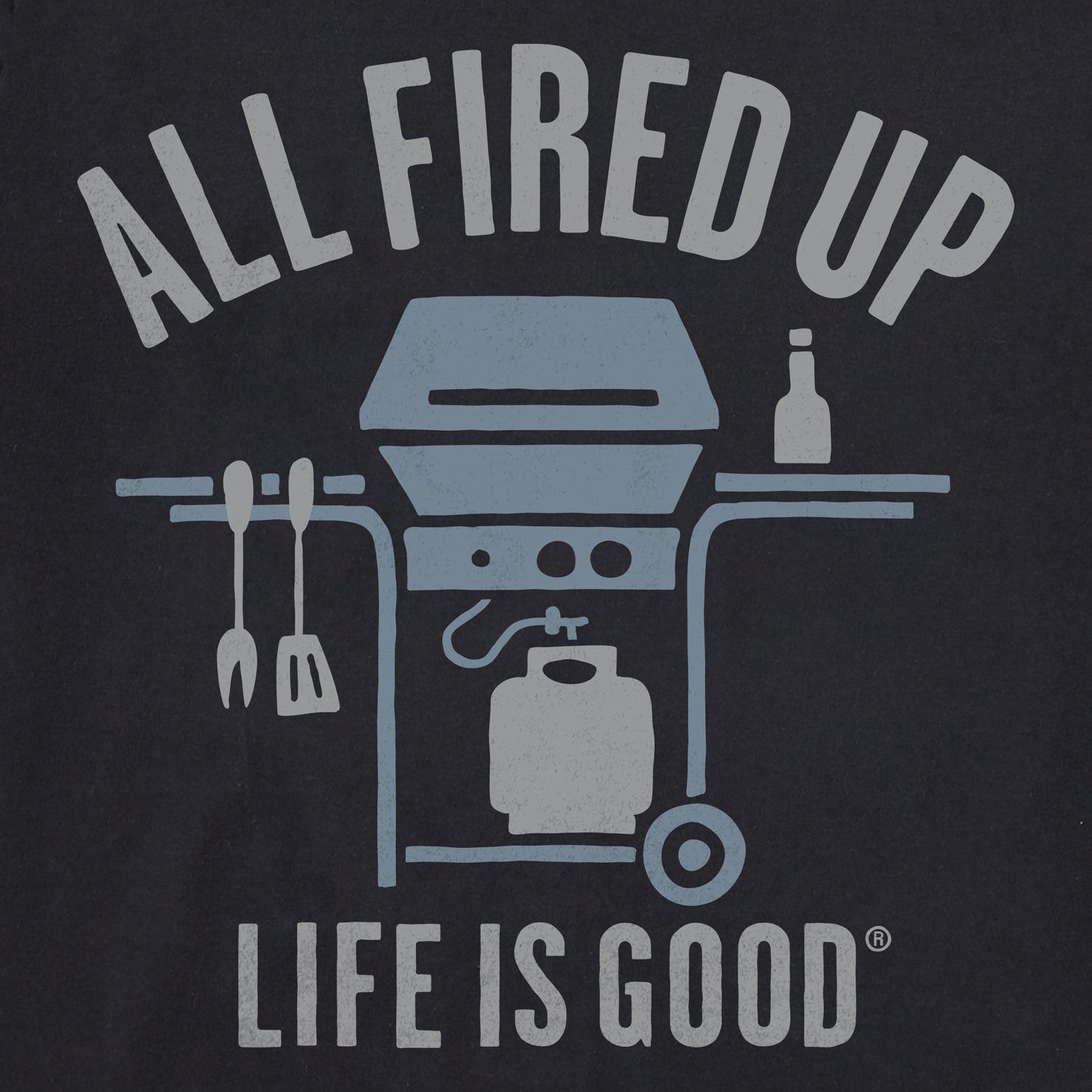 Men's All Fired Up Grill Short Sleeve Crusher Tee