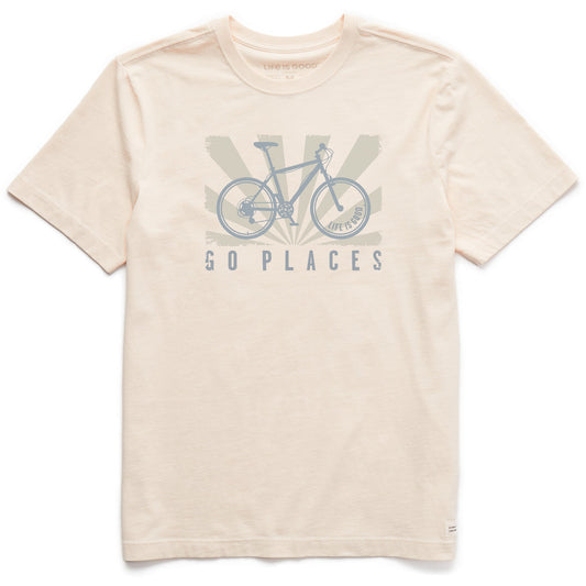 Men's Go Places Bike Short Sleeve Crusher Tee