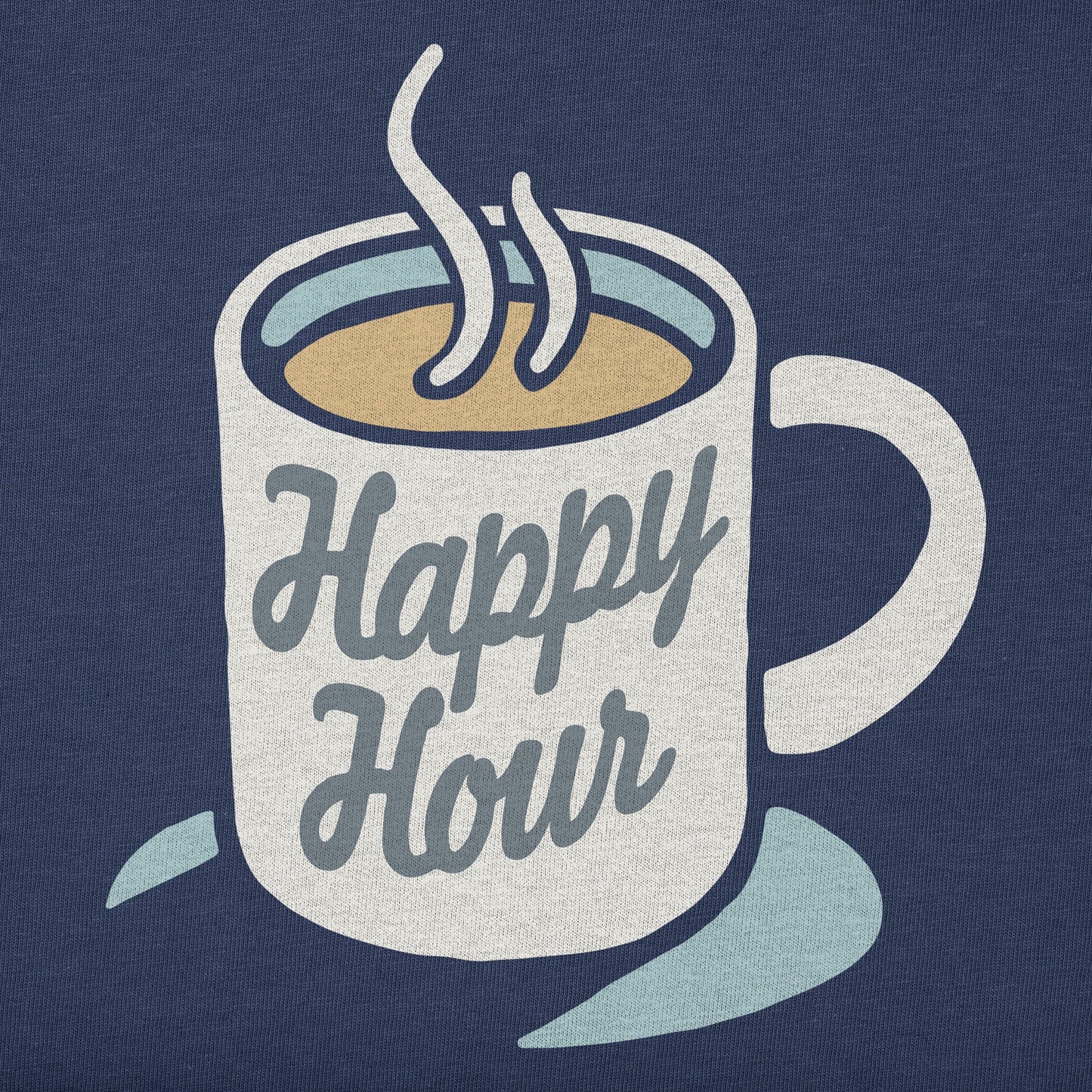 Men's Happy Hour Mug Short Sleeve Crusher Tee