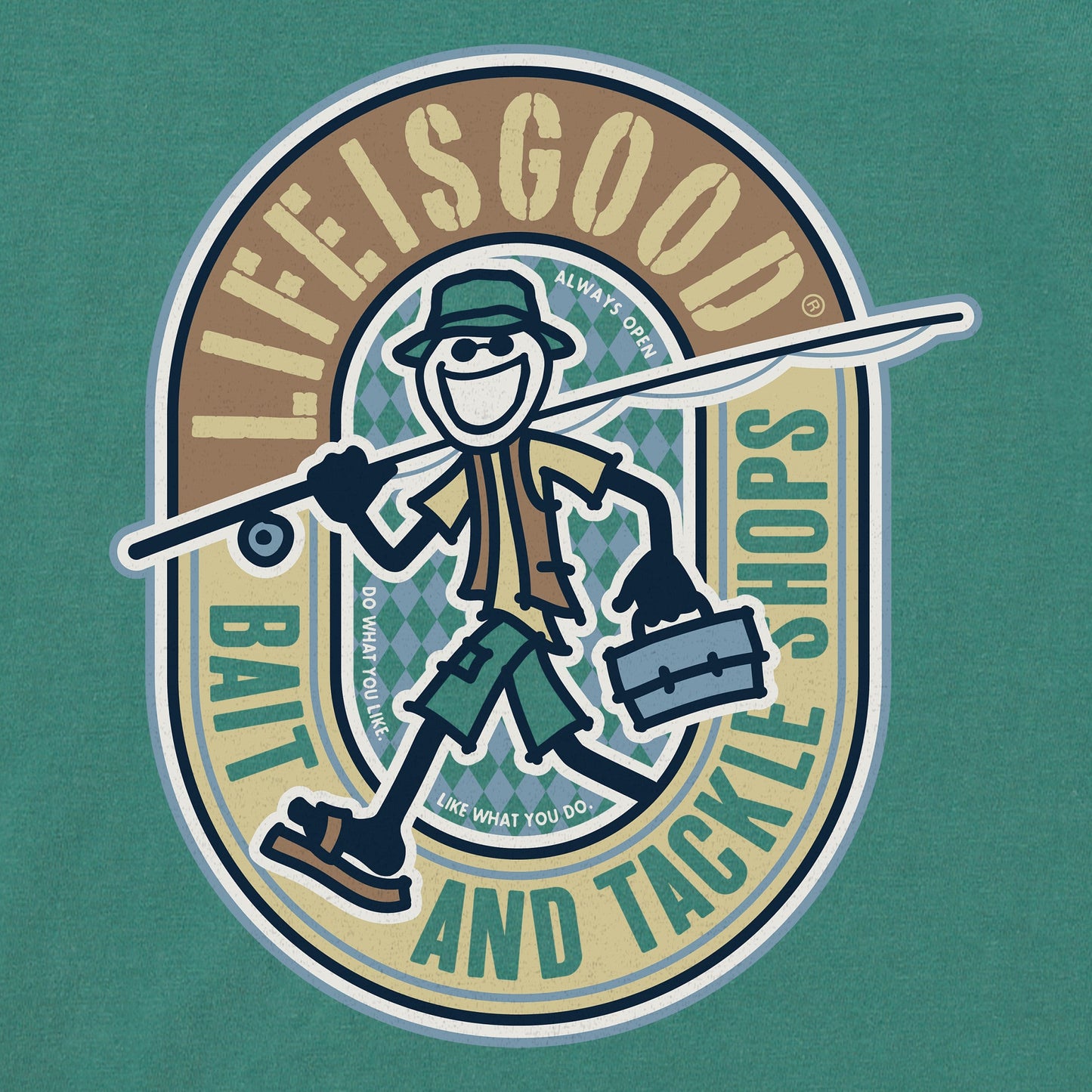 Men's Jake Bait and Tackle Shop Short Sleeve Crusher Tee