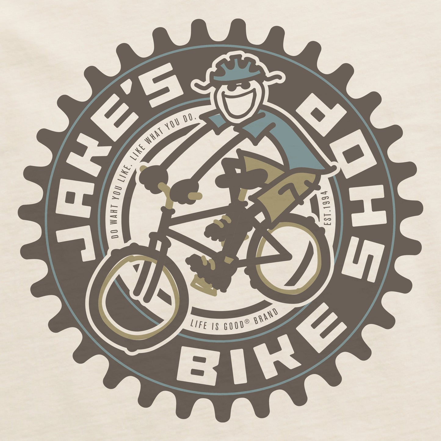 Men's Jake's Bike Shop Short Sleeve Crusher Tee