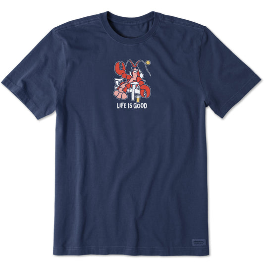 Men's Lobster Adirondack Short Sleeve Crusher Tee