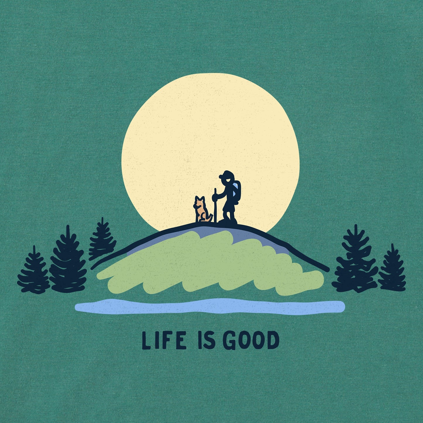 Men's Moonlight Walk Jake and Rocket Short Sleeve Crusher Tee