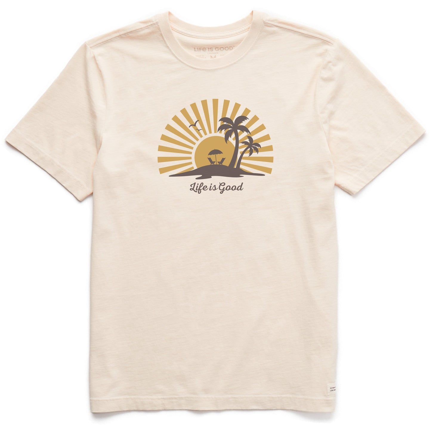 Men's Sunset Island Short Sleeve Crusher Tee