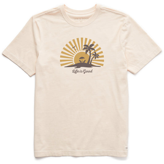 Men's Sunset Island Short Sleeve Crusher Tee