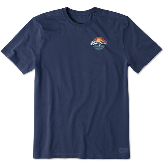 Men's Sun and Water LIG Script Short Sleeve Crusher Tee