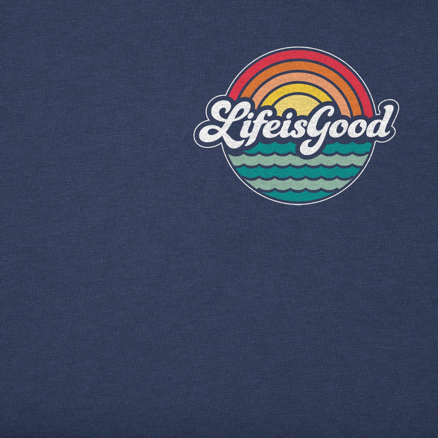 Men's Sun and Water LIG Script Short Sleeve Crusher Tee