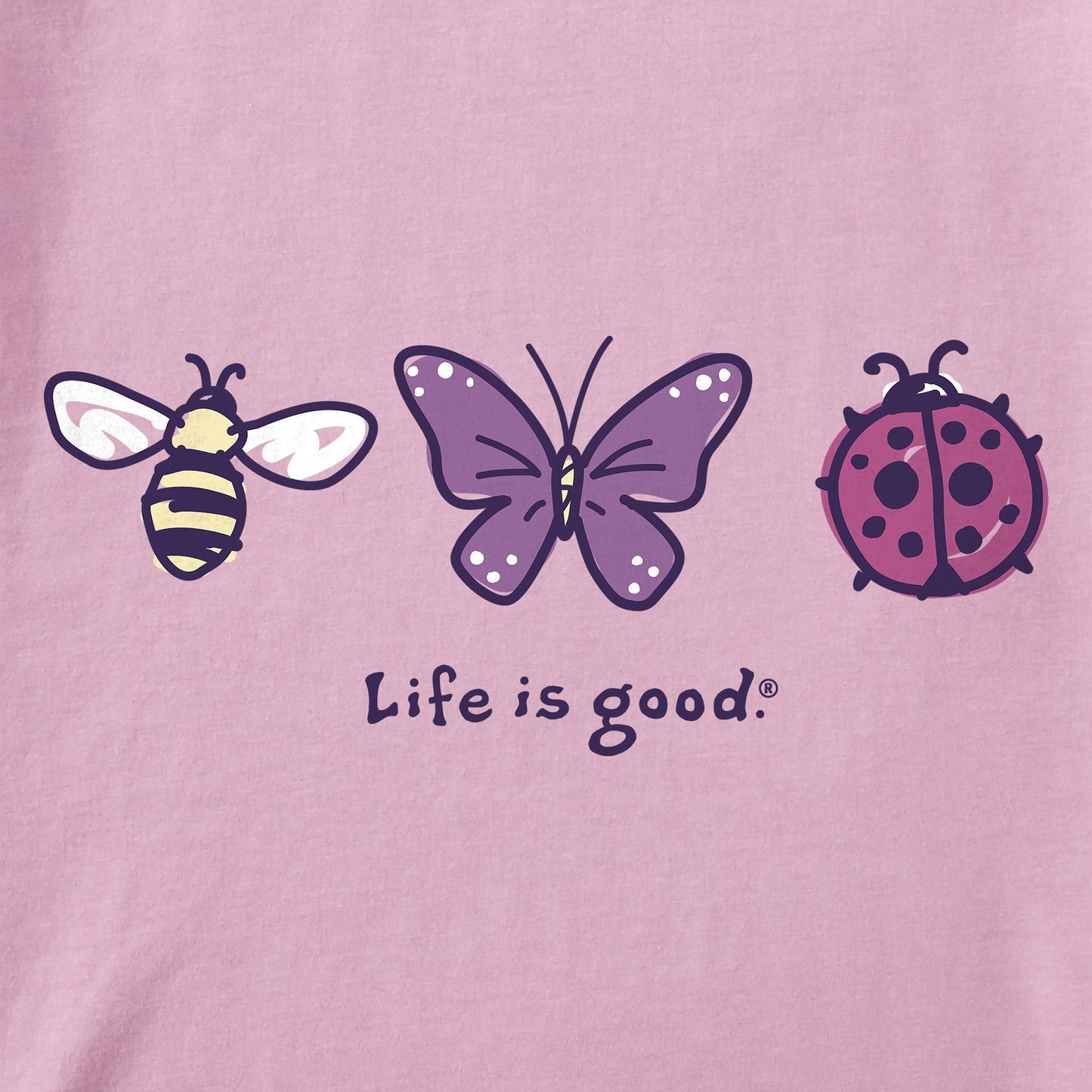 Women's Three Insects Short Sleeve Crusher Vee