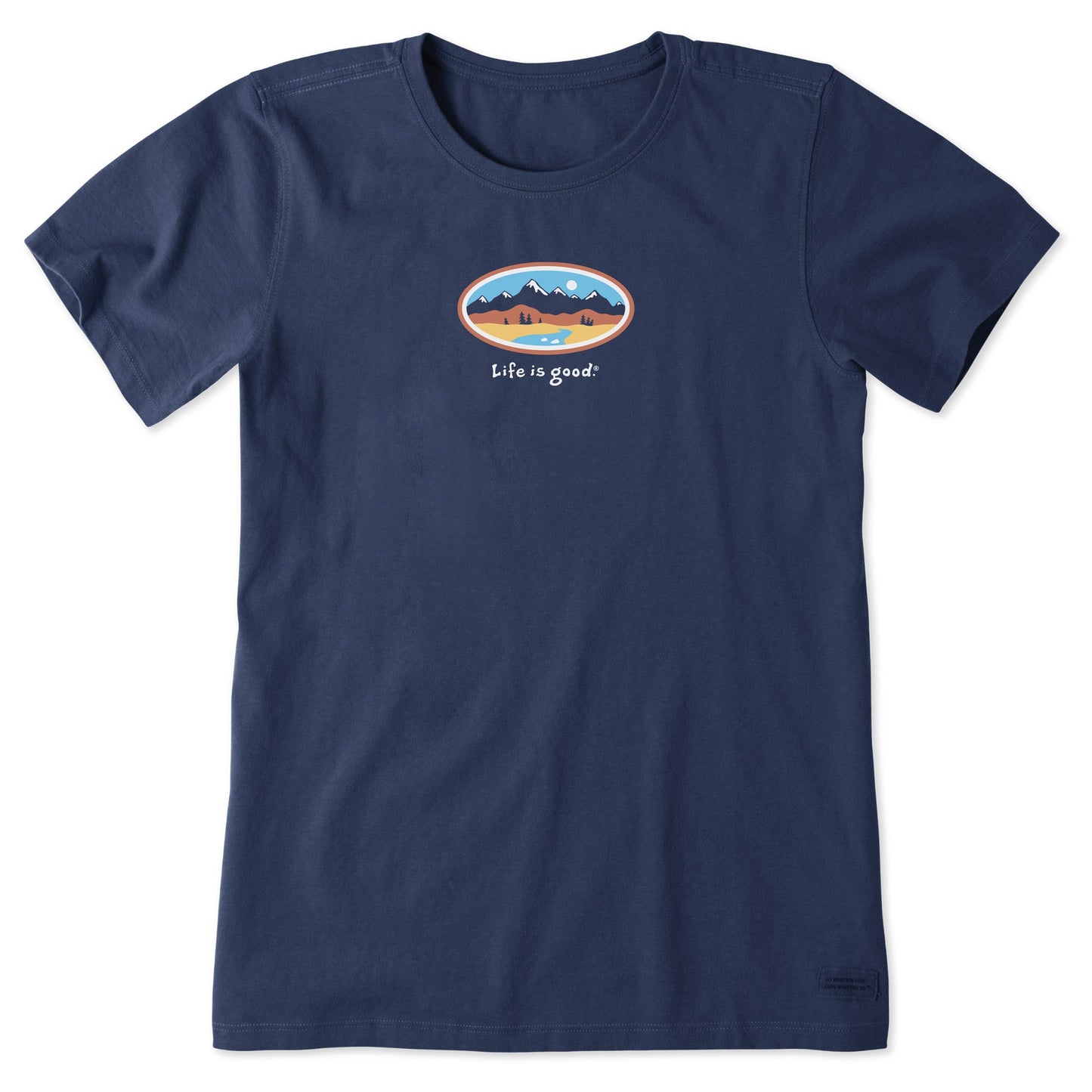 Women's Mountain Scene Oval Short Sleeve Crusher Tee