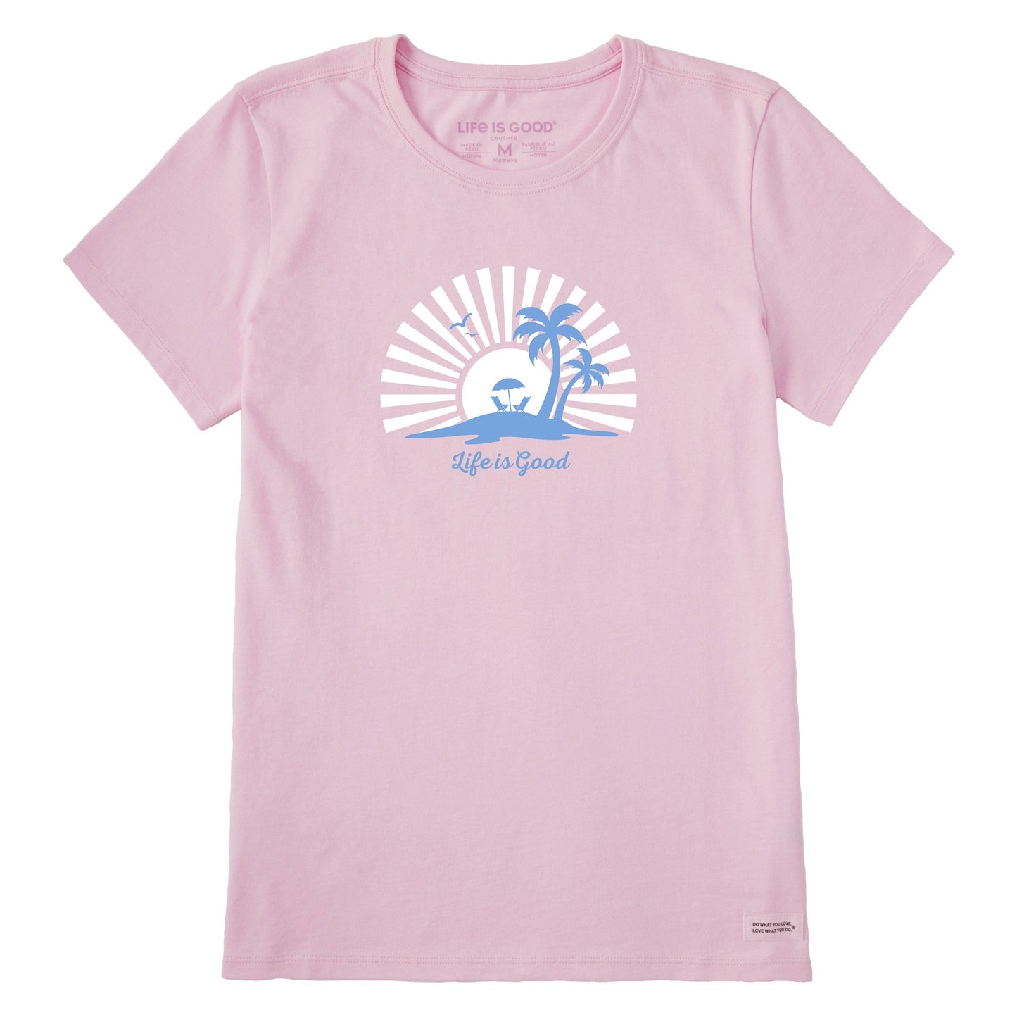 Women's Sunset Island Short Sleeve Crusher Tee