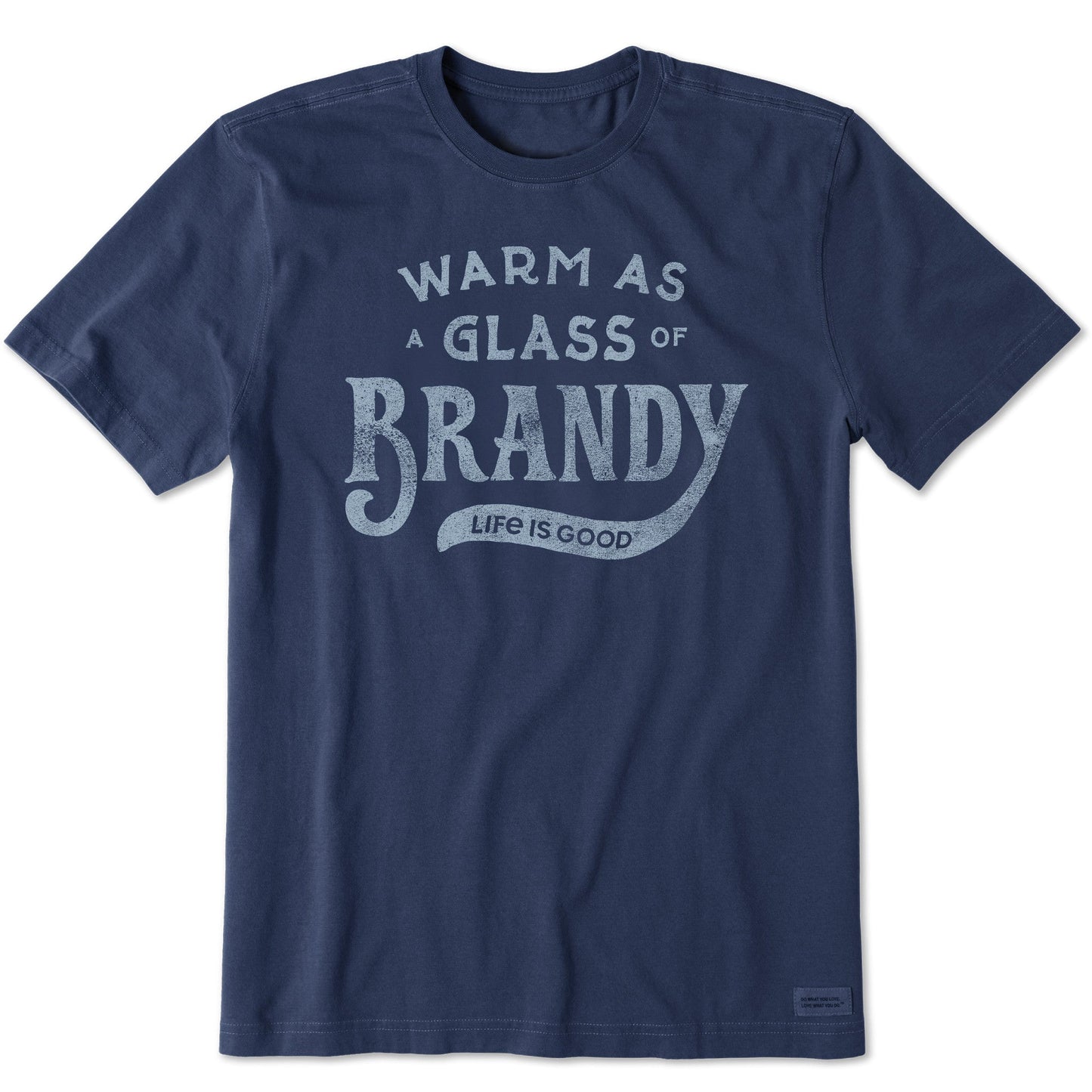 Men's Warm as a Glass of Brandy Short Sleeve Crusher-LITE Tee