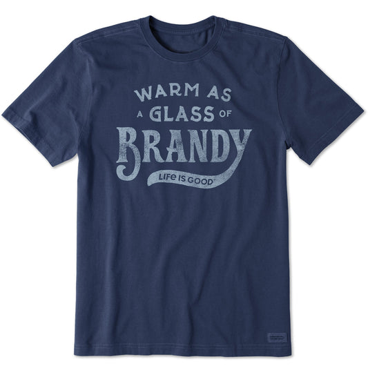 Men's Warm as a Glass of Brandy Short Sleeve Crusher-LITE Tee