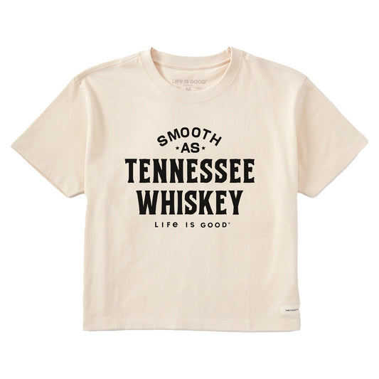 Women's Smooth as Tennessee Whiskey Short Sleeve Crusher Boxy Tee