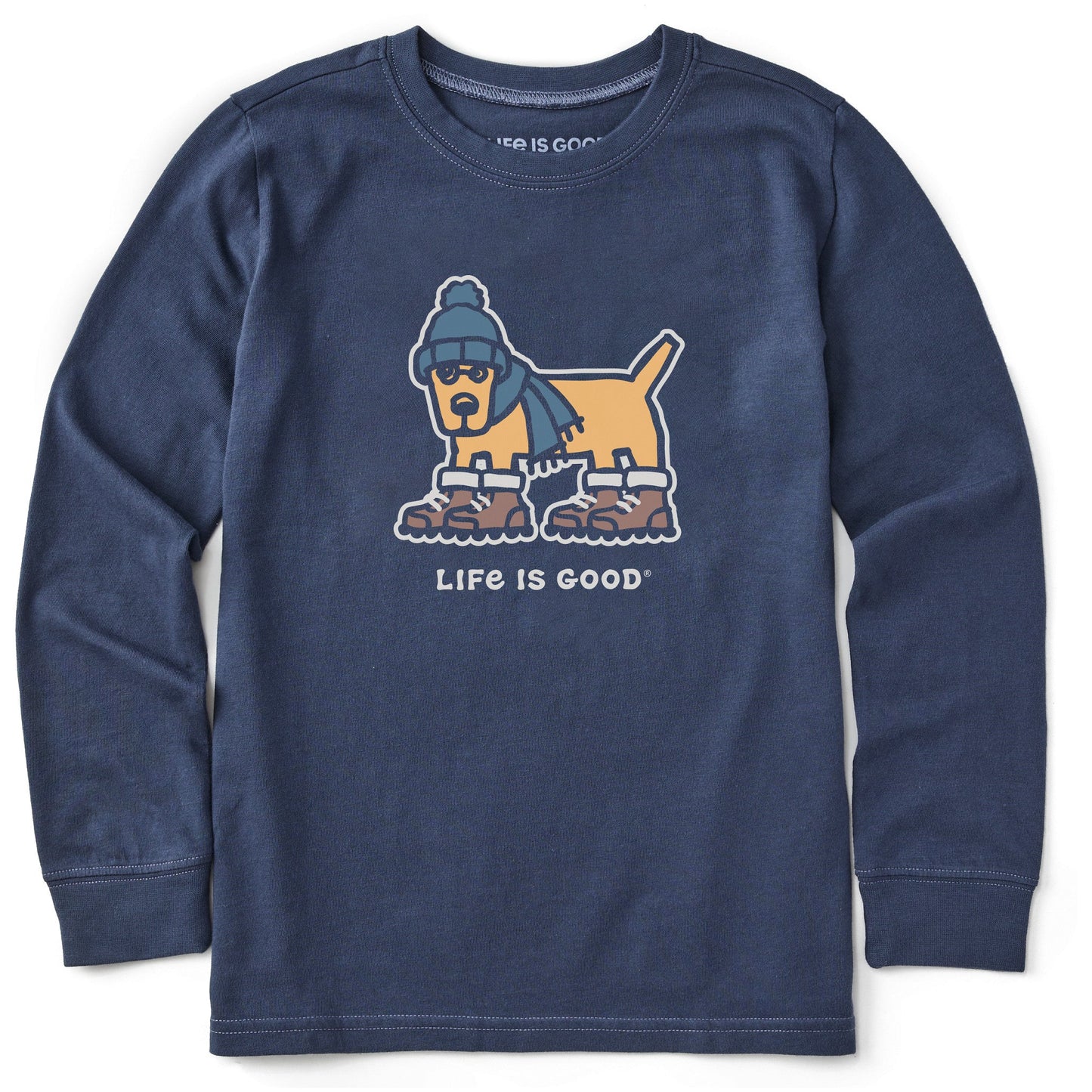 Kids Warmly Dressed Rocket Long Sleeve Crusher Tee