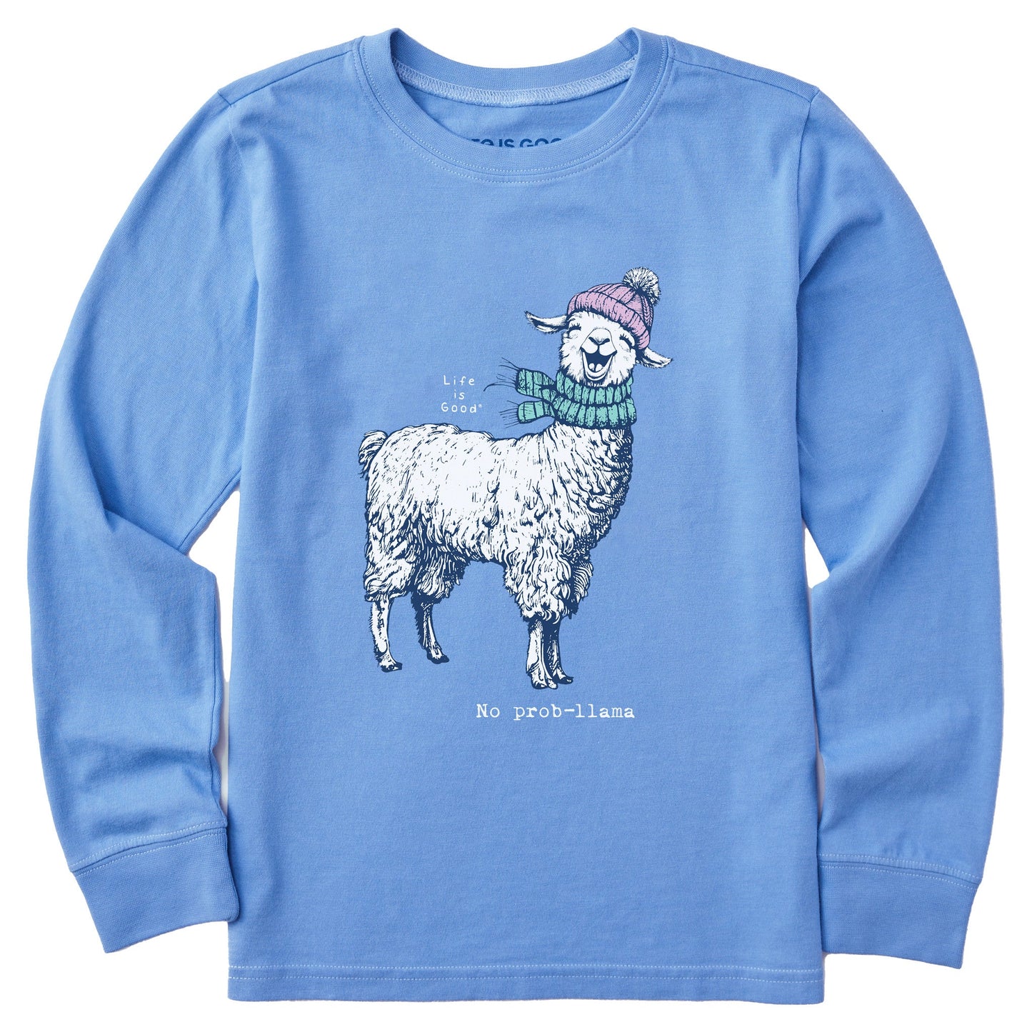 Kids No Prob-llama Long Sleeve Crusher Tee